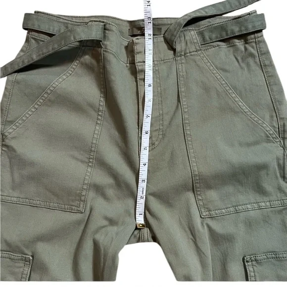 7‎ For All Mankind women’s  Cargo Pants M Green Flap Pockets Casual size 30 NWOT - Picture 9 of 14